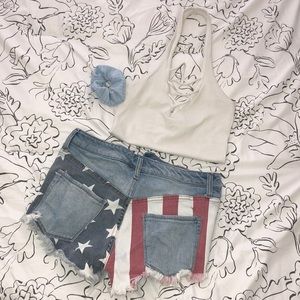 🌟🇺🇸American Flag Jean Shorts🇺🇸🌟